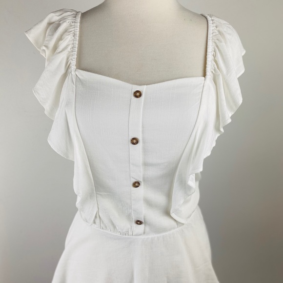 Ruffle Front Top  with Cutout back - Picture 4 of 7